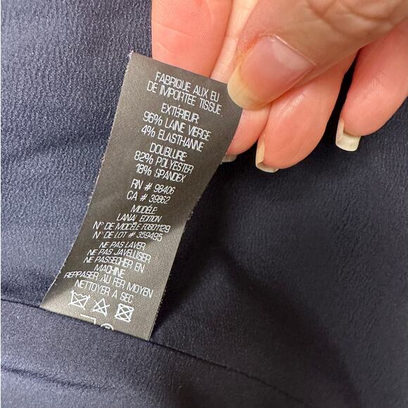 NWT Theory Lanai Edition Deep Navy Open-Front Blazer Women’s US 6 - Picture 6 of 10